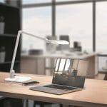 LED desk lamp in office setting